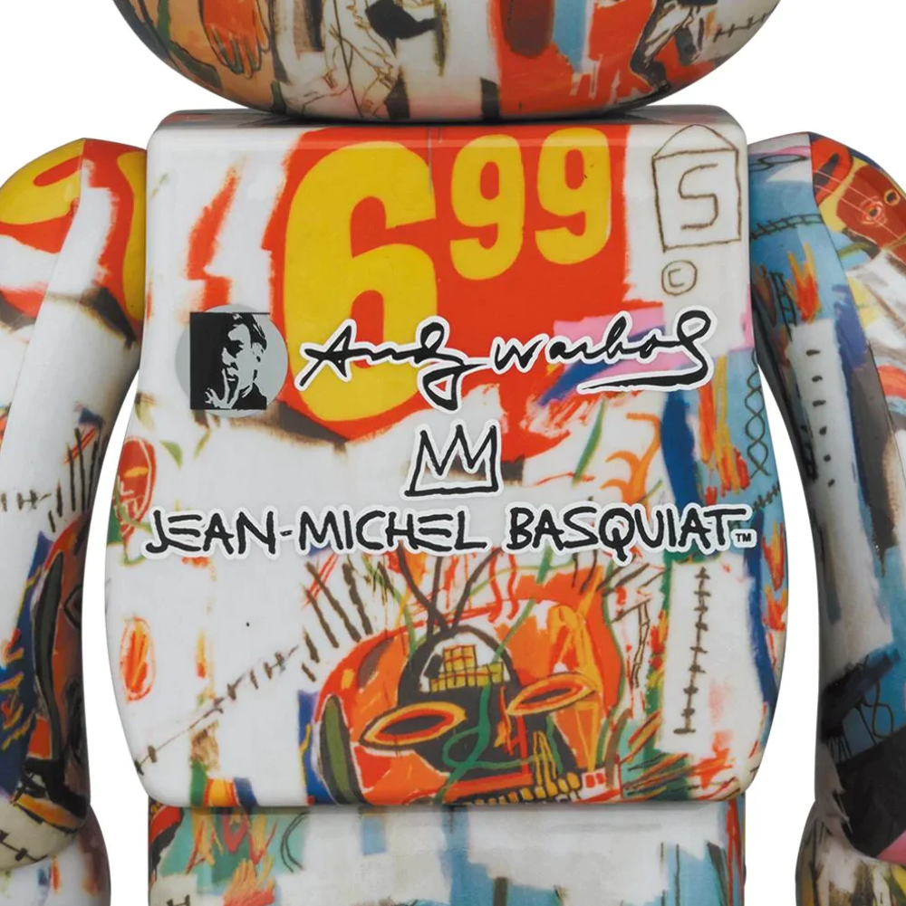 BE@RBRICK - BE@RBRICK Andy Warhol × JEAN-MICHEL #4 Be@rbrick Andy Warhol x JEAN-MICHEL BASQUIAT #4 1000% Figure