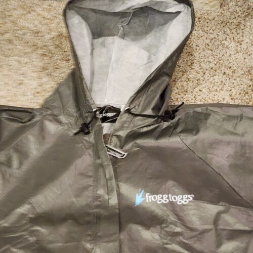 Frogg Toggs Jacket Men's L/XL Outdoor Hunting Fishing Gray Rain - Picture 2 of 6