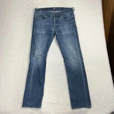 7 for all Mankind Rhigby Belt Loop Fix* Jeans Men's 34x31.5 (33x31.5) Button Fly