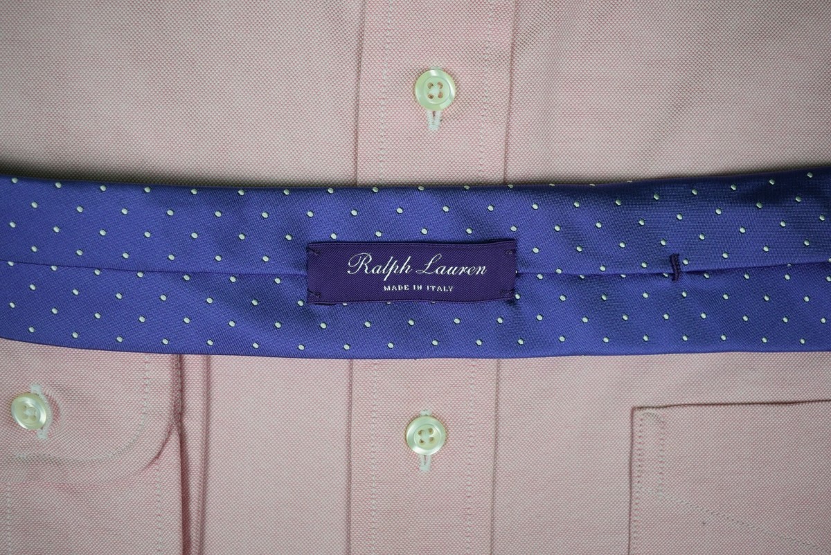 Ralph Lauren Purple Label Pin Dot Italian Silk Tie