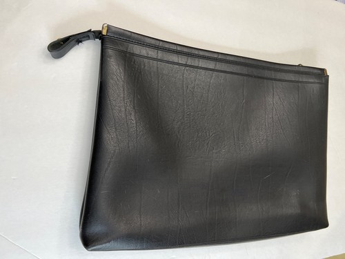 Vintage ROCKWELL INTERNATIONAL REISSVERSCHLUSS LEDER TASCHE/UMSCHLAG Luft- und Raumfahrt USA