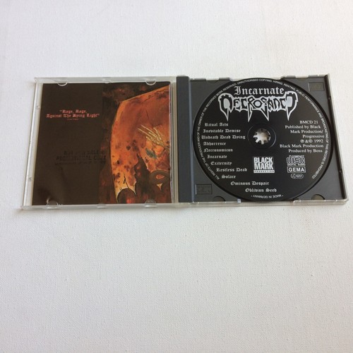 Necrosanct Incarnate CD RARE Death Metal 92 Black Mark Production BMCD 21 - 第 3/4 張圖片
