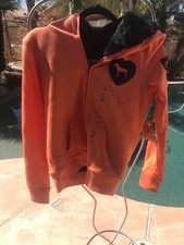 Victorias Secret Pink Orange Sequin Bling Fur Jacket S Nwt B1 Fashion Show Rare