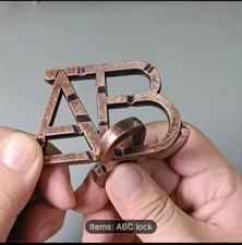 SHUYUE ABC Metal Puzzle Lock IQ Test Mind Game Toys Brain Teaser Metal Puzzle...