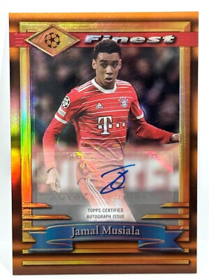2022-23 Topps Finest Flashback UCC Jamal Musiala Auto Orange