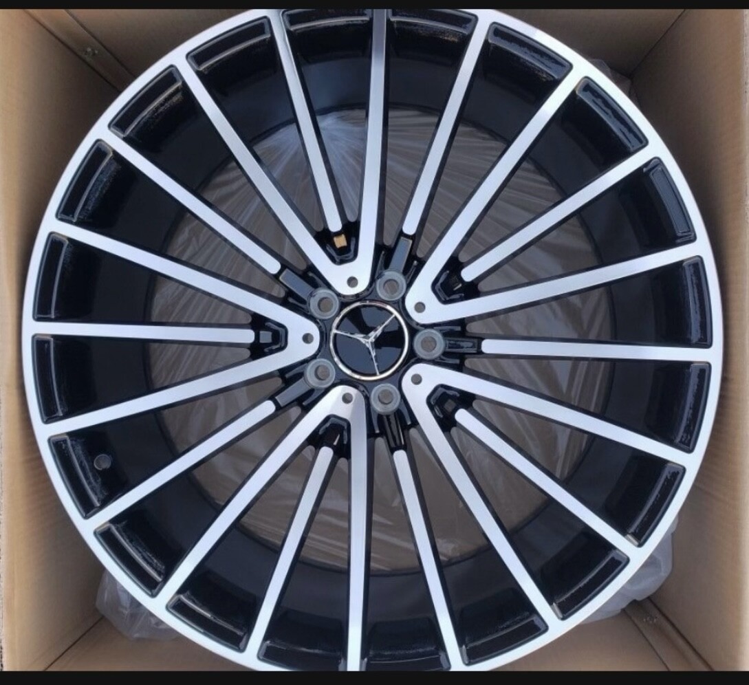 22'' Wheels fit Mercedes S550 CLS Bentley S63 Gloss Black Tires GLC CL63 S580 GL