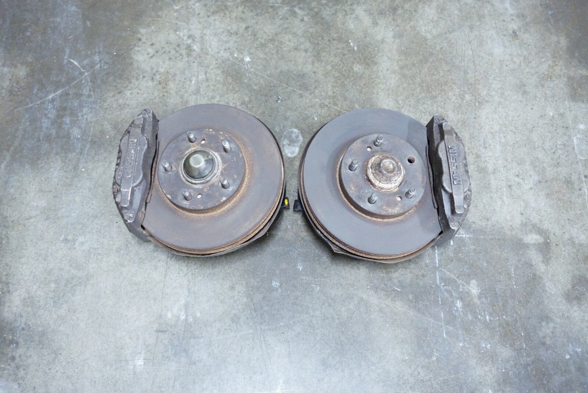 HATAKEYAMA - ショウ JDM 90-96 Nissan 300ZX Z32 Front 4pot Brakes Rotors Hubs