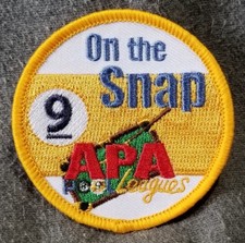 LMH Patch APA American Poolplayers Pool 9 ON The SNAP 9-BALL Break Award Badge