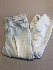 Almost Famous Women's 16 Bottoms Light Blue Mid Rise Skinny Denim Jeans