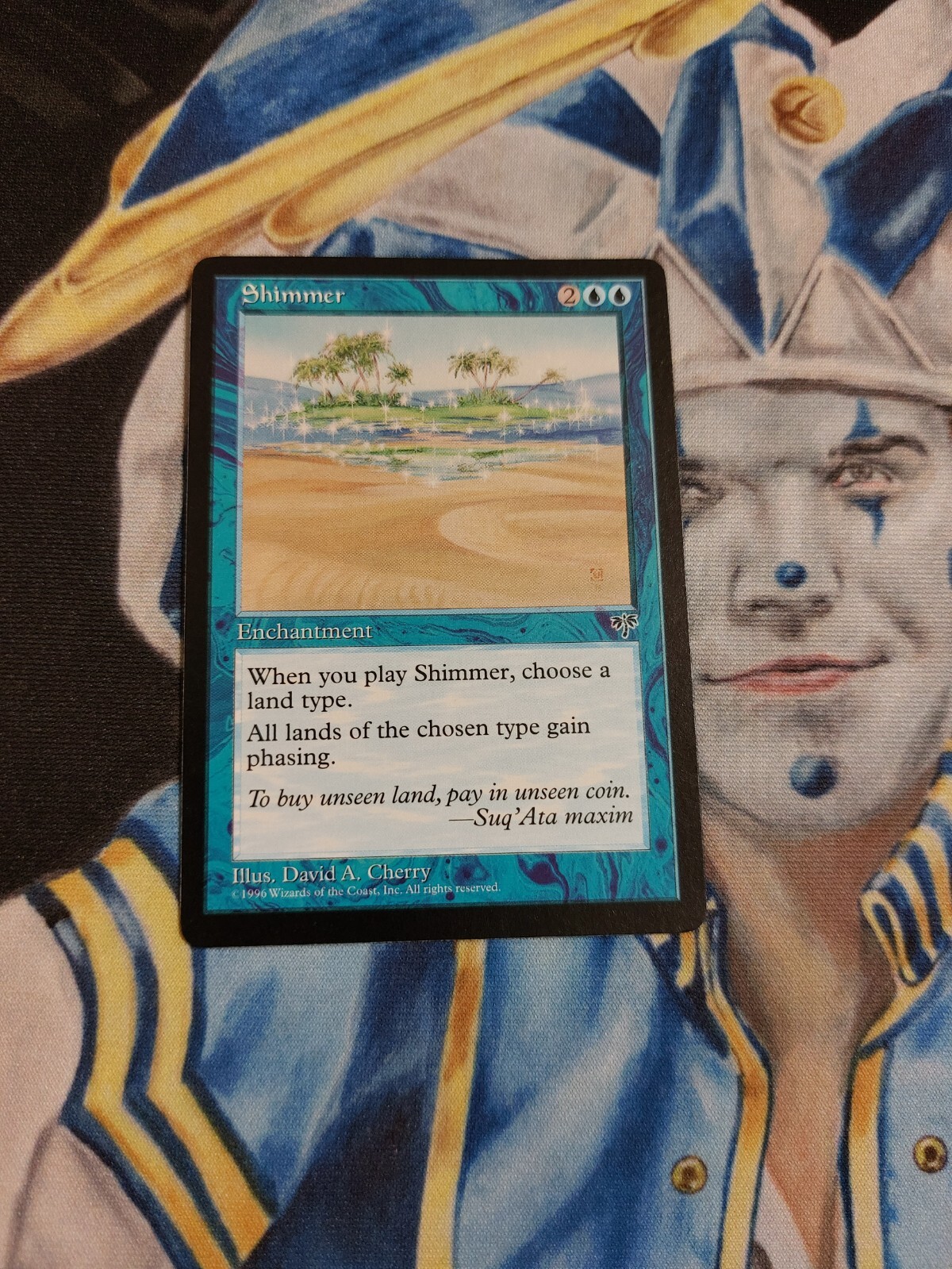 Shimmer MTG Mirage Rare Blue Enchantment Near-Mint to Mint x1