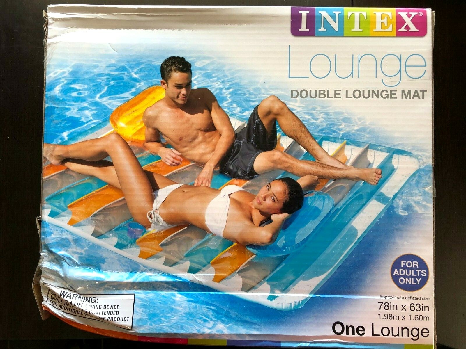 intex double lounge pool float