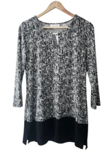 Calvin Klein black and white blouse Size small 