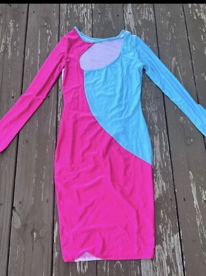 chinese dress ladies Buy Averick Women's Gown,Long Sleeve Tie Dye Maxi Dress, Pink and Blue  Floral Print, A-Line Flared Style at Amazon.in main image 1