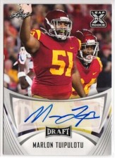 2021 Leaf Draft Autographs #BA-MT1 Marlon Tuipulotu Rookie Auto RC USC