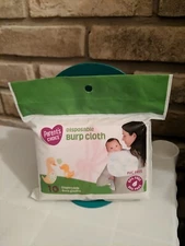 Parents Choice Disposable Burp Cloths Package Of 10 Bib Resealable Bag