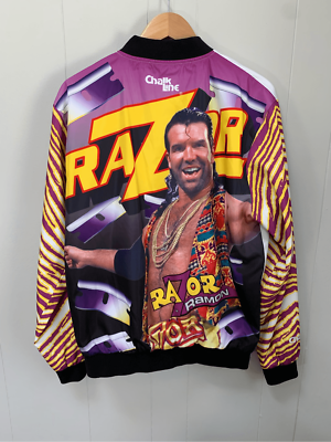 Deadstock Razor Ramon WWE WWF Chalk Line Wrestling Jacket Size L