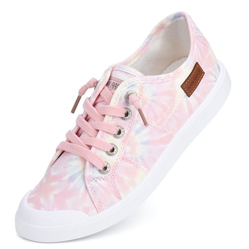 JENN ARDOR Women Comfortable Elastic Shoes Stylish Canvas Sneakers Slip On Shoes - Picture 47 of 72