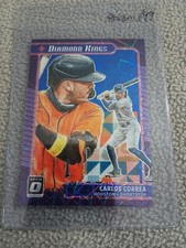 2021 Panini Donruss Optic Diamond Kings Blue Velocity Prizm /99 Carlos Correa