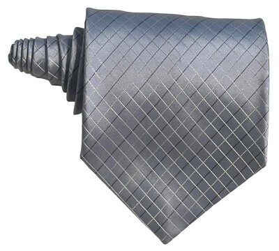 Altea Milano Hand Made 100% SILK Men's Designer Crystal Blue  Tie 60'' x 3.75''