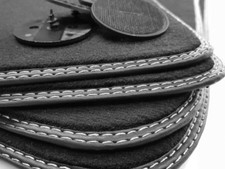 Doppelnaht Fußmatten für BMW 5er F10 F11 Bj.2010-2013 Limo Touring Velours