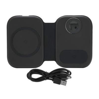 Wireless Charger Stand Dock Folding 3 In 1 Charging Station For For Ios Phones Ebay