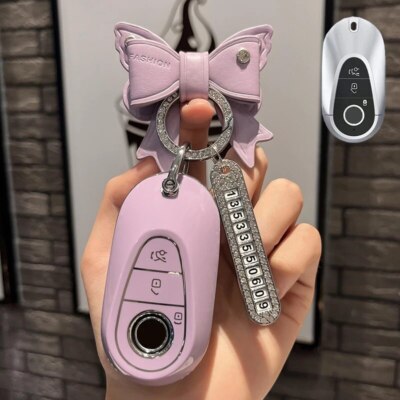 TPU Car Key Case Cover for Mercedes Benz AMG EQS 53 W223 Class S300 S350 S450