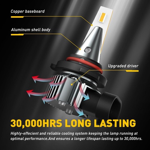 2Pcs LED Headlight Kit H10 9145 Golden FogLight Bulb FIT FOR 2004-2019 FORD F150 - Picture 6 of 12