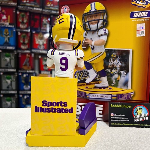 Bobblehead exclusivo de Joe Burrow LSU Tigers "Sports Illustrated Cover" NCAA #100 - Imagen 8 de 12