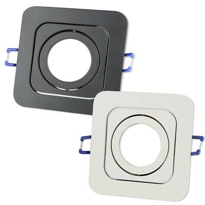 LED Einbaustrahler eckig schwenkbar und neigbar 3-6,5 Watt 230V 80x80 mm Bohrloc