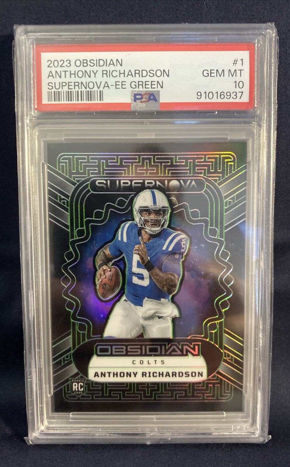 2023 Obsidian Supernova Green Etch /35 Anthony Richardson Colts RC PSA 10 Gem Mt