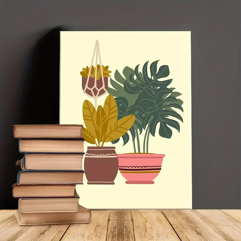 Vintage Monstera Deliciosa   Wall Art  Canvas Unframed/Framed