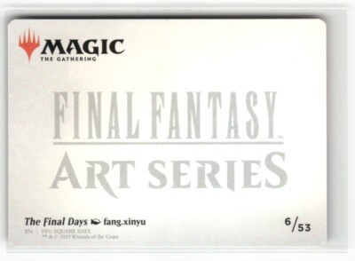 mtg FINAL FANTASY 箔押し版アートカード 53種セット　英語版 The Final Days Gold-Stamped Art Card 6/53 - FINAL FANTASY