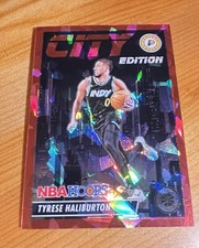 Tyrese Haliburton No 8 Panini City Edition Premium Stock Basketball Card 31/99