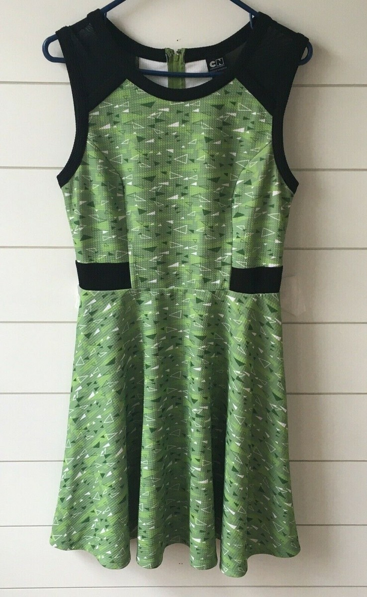 green powerpuff dress Adult Buttercup Costume - The Powerpuff Girls, Green, Medium