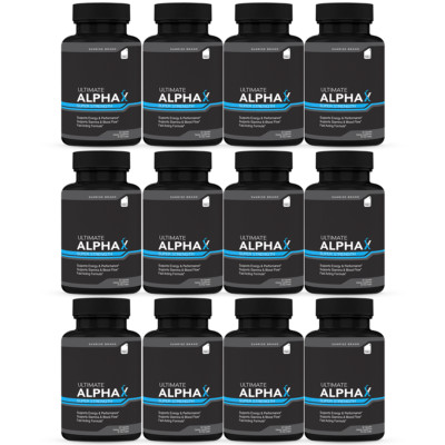 ( 12 pack) Ultimate Alpha X Male Health Pills to Boost Stamina and Energy Levels