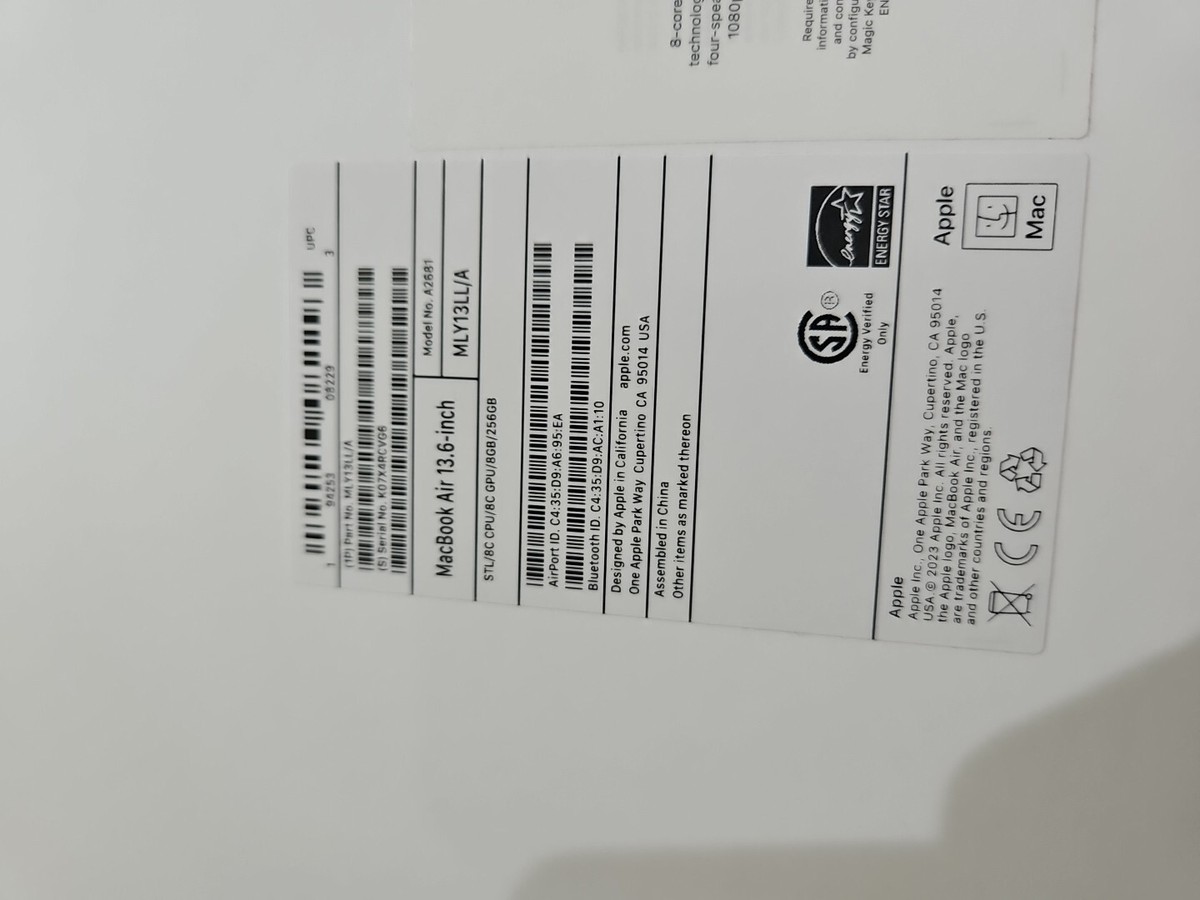 Apple MacBook Air White 13.6 Empty Box ONLY | eBay Apple MacBook Air White 13.6 Empty Box ONLY | eBay