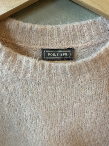 J.Crew Point Sur Gr. L ALPACA Pullover Wollmischung hellrosa Rundhals Langarm - Bild 2 von 9