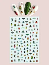 1sheet Insect Print Nail Art Sticker Nail Decals Nail Decoration Nail