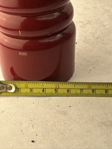 12" Peugeot Red Wood Pepper Mill Adjustable Grinder With 5 Setting . - Picture 9 of 23
