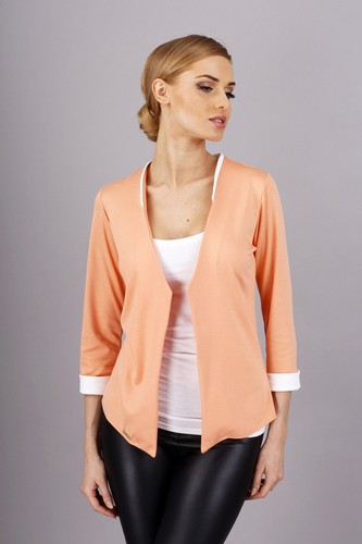 Chaqueta Blazer de manga larga para mujer Elegance frontal abierta talla 8-12 FA235 - Imagen 7 de 8