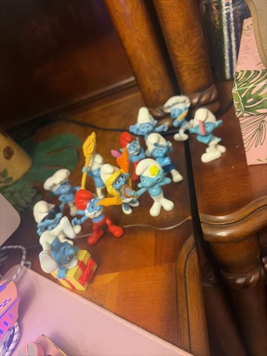 Vintage McDonald's Happy Meal The Smurfs Movie Toy Figurines Lot of 13