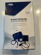 NIB - ASA TECHMED Blood Pressure Stethoscope Kit w/ Carrying Case. Black