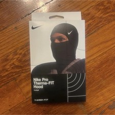 Nike Pro Therma-FIT Black Balaclava Hood   One Size, Smooth Flat Seams