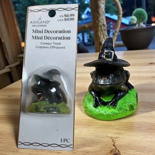 Ashland Halloween gruselige Kröte Mini Dekoration Neu in Verpackung Spuk Figur - Bild 1 von 4