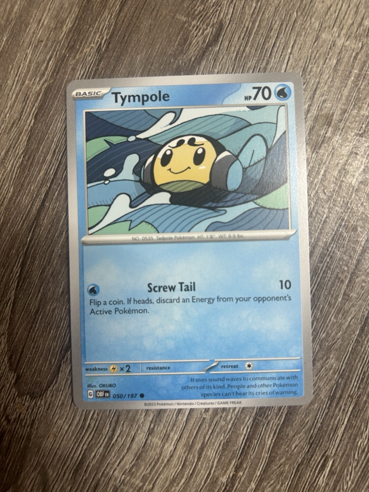 “Tympole” Pokemon Card