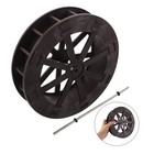  Small Wheel Ornament Table Fountain DIY Water Photography Prop Fish Tank