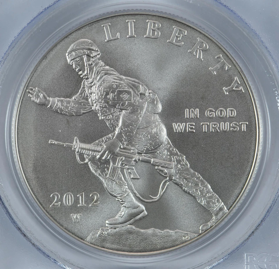2012-W Infantry Commemorative Dollar MS69 PCGS Blue Label - Image 3 of 4