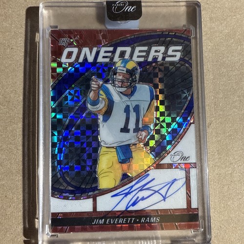 2023 Panini One Jim Everett #359 The Oneders On-Card Autograph Prizm /75 Encased