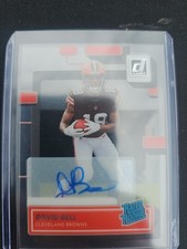 2022 Panini Clearly Donruss David Bell Rated Rookie Auto Rookie RC #82 Browns