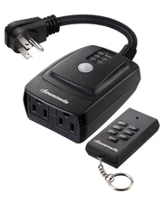 DEWENWILS Outdoor Light Timer Plug in Outlet Timer for ChristmasDecor Light